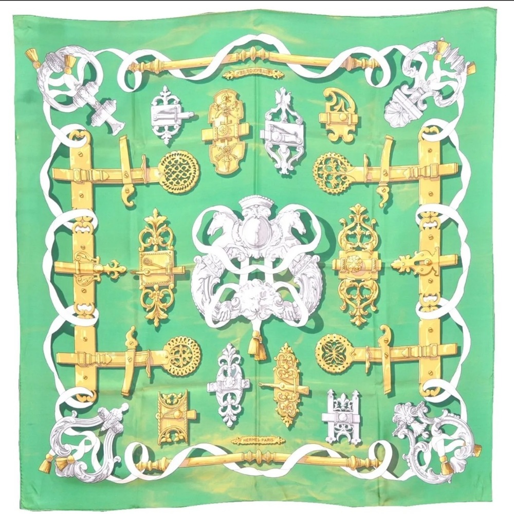 Hermes silk scarf